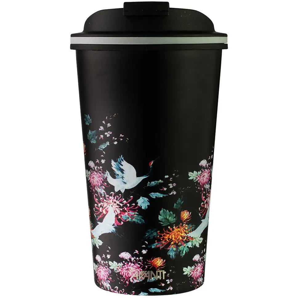 Avanti Go Cup Reusable Coffee Cup 410ml - Japanese Crane