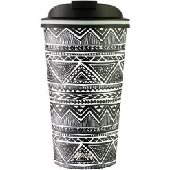 Avanti Go Cup Reusable Coffee Cup 410ml (12oz) - Tribal