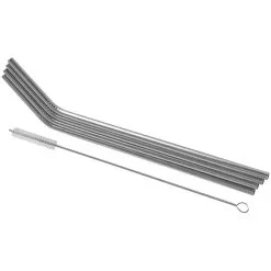 Avanti Stainless Steel Straws With Cleaning Brush