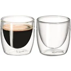 Avanti Caffe Twin Wall Glass Set Of 2 - 100ML
