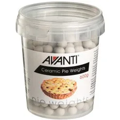 Avanti Ceramic Pie Weights In Plastic Tub - 600G
