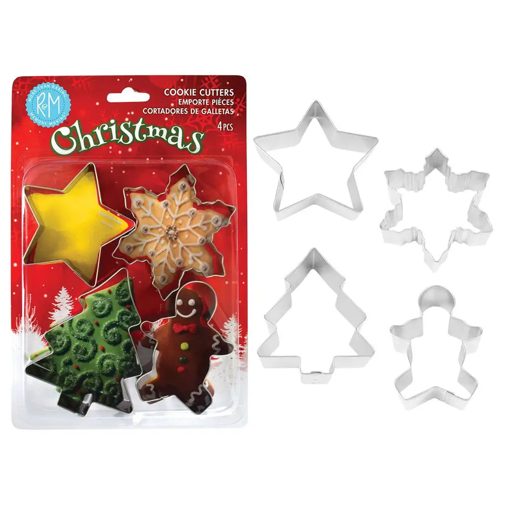R And M Christmas Cookie Cutter Set 4