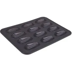Daily Bake Silicone 12 Cup Madeleine Pan 32.5cm X 24.5cm - Charcoal