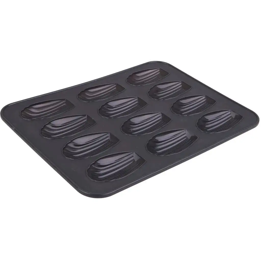 Daily Bake Silicone 12 Cup Madeleine Pan 32.5cm X 24.5cm - Charcoal