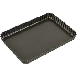 BAKEMASTER Loose Base Rectangular Quiche Pan - 31cm X 21cm X 3.5cm