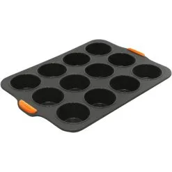 BAKEMASTER Silicone 12 Cup Muffin Tray