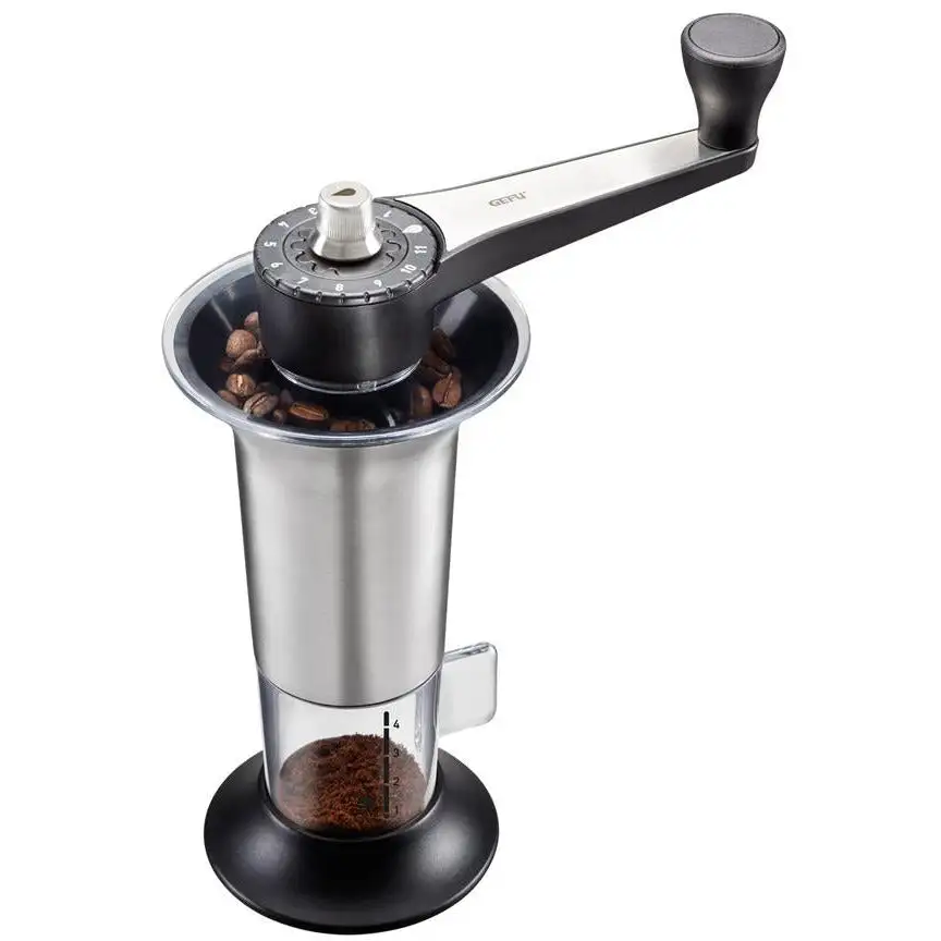GEFU Lorenzo Coffee Grinder - Clear/Black