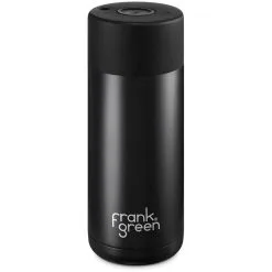 Frank Green 16oz Reusable Cup - Push Button Lid - Midnight (Black)