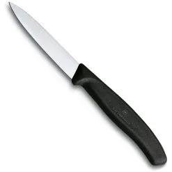 Victorinox Paring Knife Pointed Tip 8cm Black