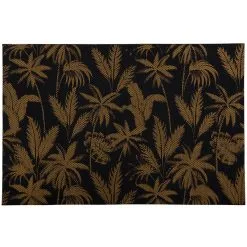 Maxwell And Williams Table Accents Jungle Placemat 45x30cm Black & Gold