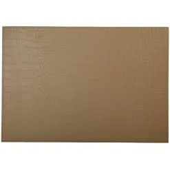 Maxwell And Williams Table Accents Leather Look Alligator Placemat 43x30cm Tan