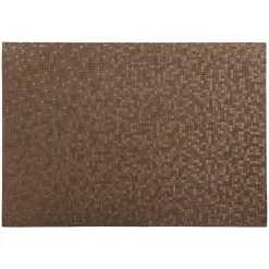 Maxwell And Williams Table Accents Leather Look Mosaic Placemat 43x30cm Brown