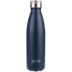 Oasis Drink Bottle 500ml Stainless Steel Double Wall Insulated - Matte Navy