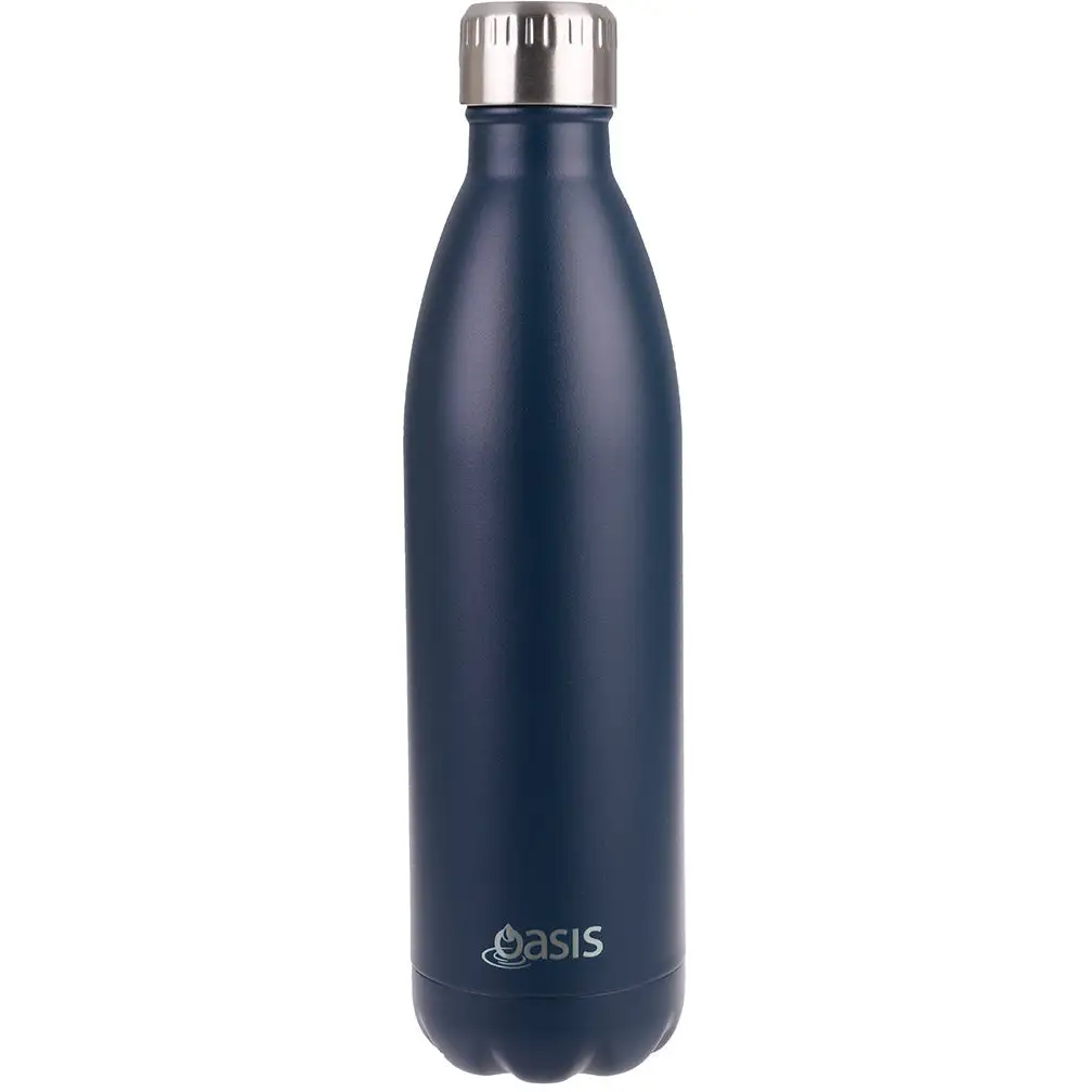Oasis Drink Bottle 750ml Stainless Steel Double Wall Insulated - Matte Navy