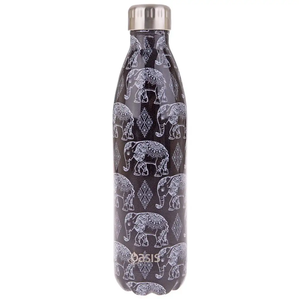 Oasis Insulated Drink Bottle 750ML - Boho Elephants