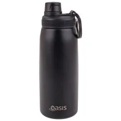 Oasis Insulated Sports Bottle Screw Cap 780ml Black