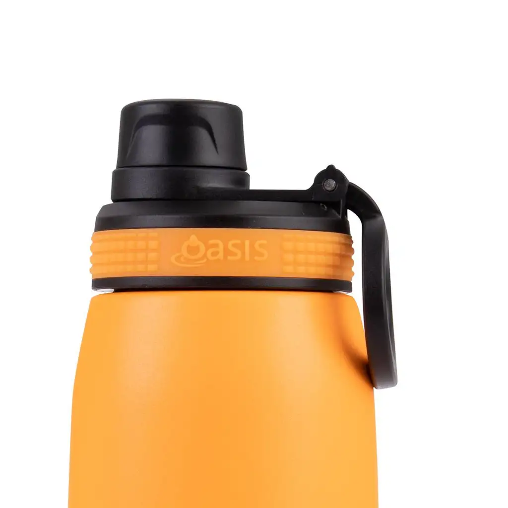 Oasis Insulated Sports Bottle Screw Cap 780ml Neon Orange - Image 6