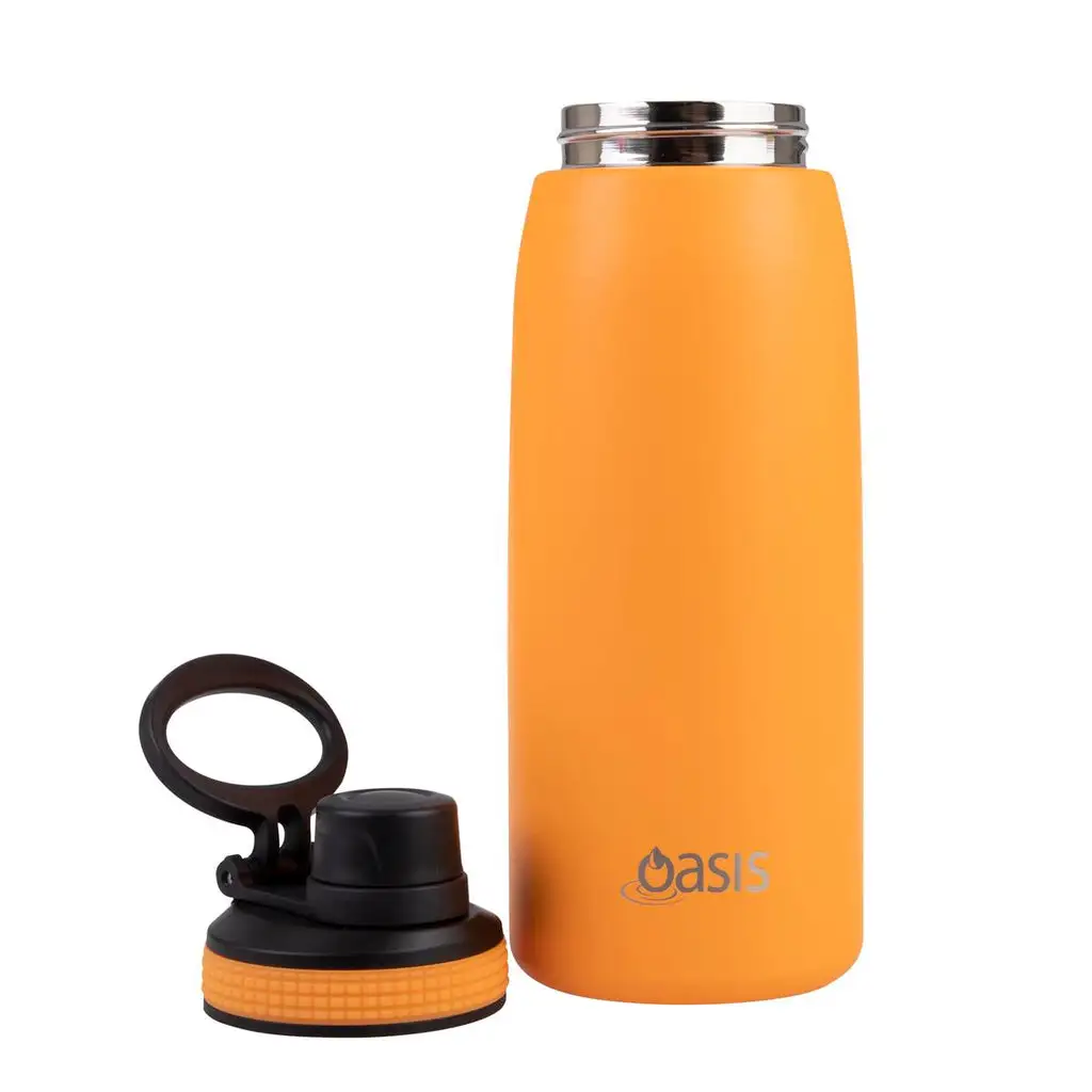 Oasis Insulated Sports Bottle Screw Cap 780ml Neon Orange - Image 3