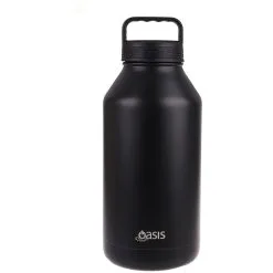 Oasis Titan Bottle 1.9 Litre Stainless Steel Double Wall Insulated - Black