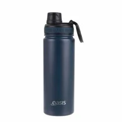 Oasis Insulated Challenger Bottle With Screw Cap 550ml Navy