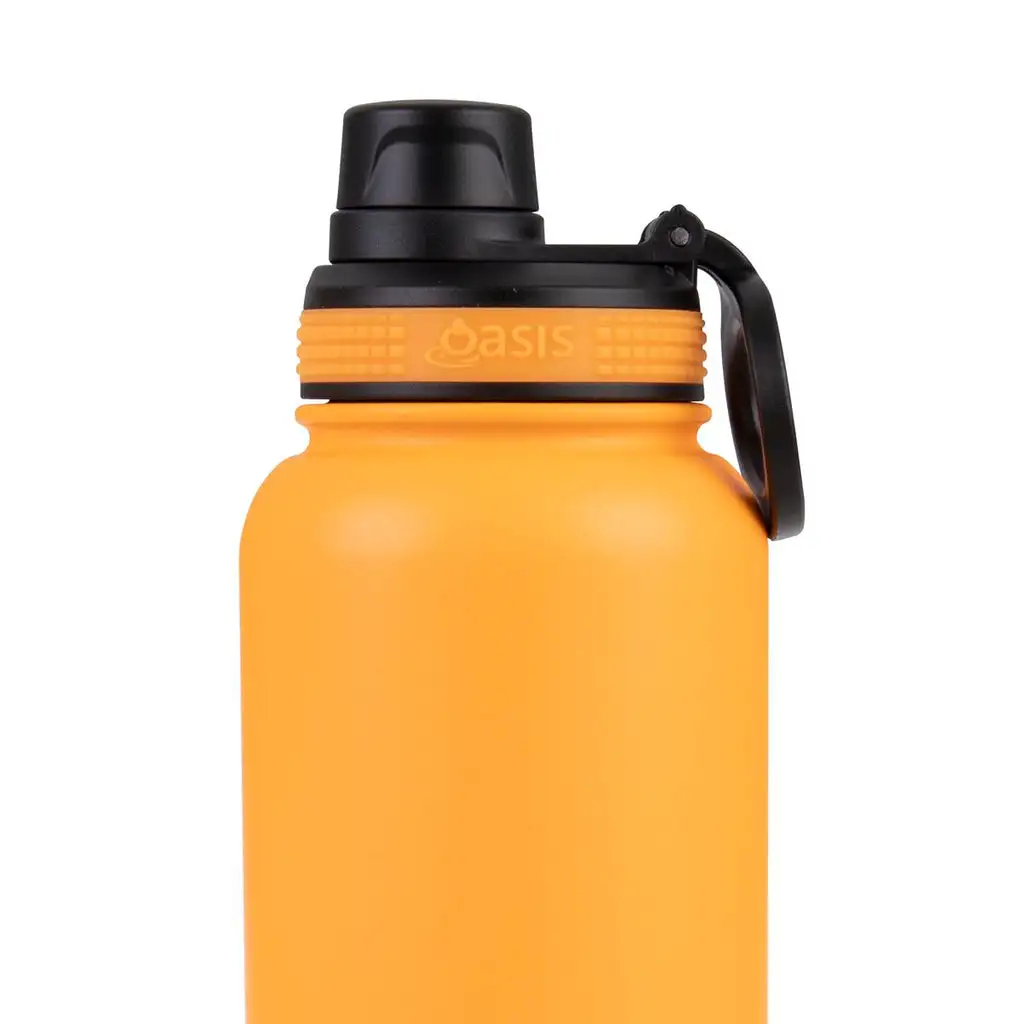 Oasis Insulated Challenger Bottle With Screw Cap 1.1L Neon Orange - Image 6