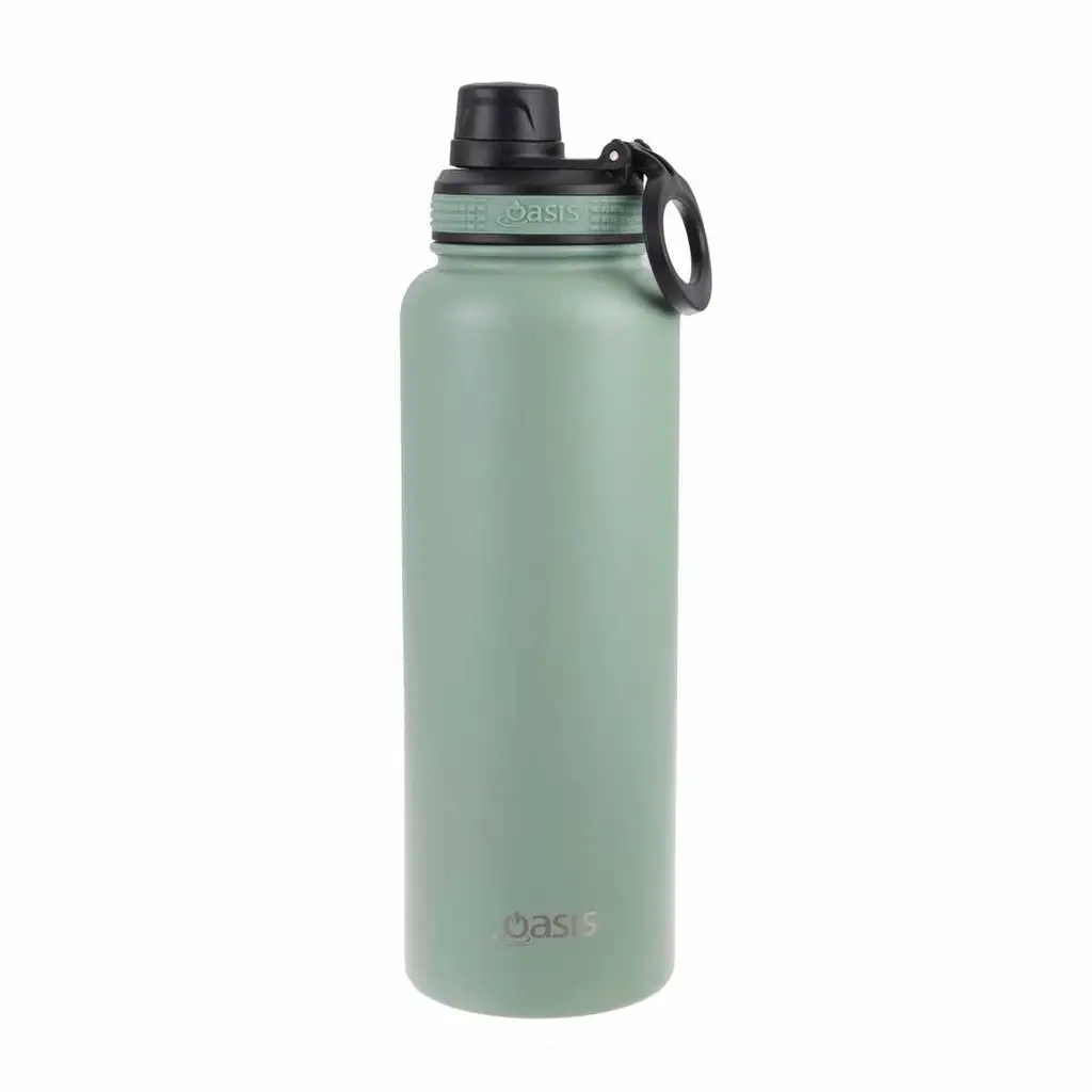 Oasis Insulated Challenger Bottle With Screw Cap 1.1L Sage Green