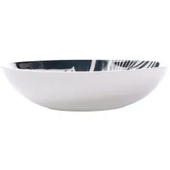 Maxwell And Williams Panama Coupe Bowl 20cm Grey And White