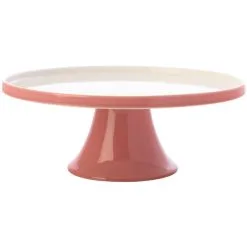 Maxwell And Williams Mezze Cake Stand 30cm Coral Gift Boxed