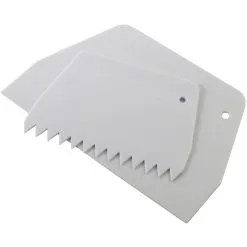 BAKEMASTER Cakemaster Icing Scraper Set Of 2