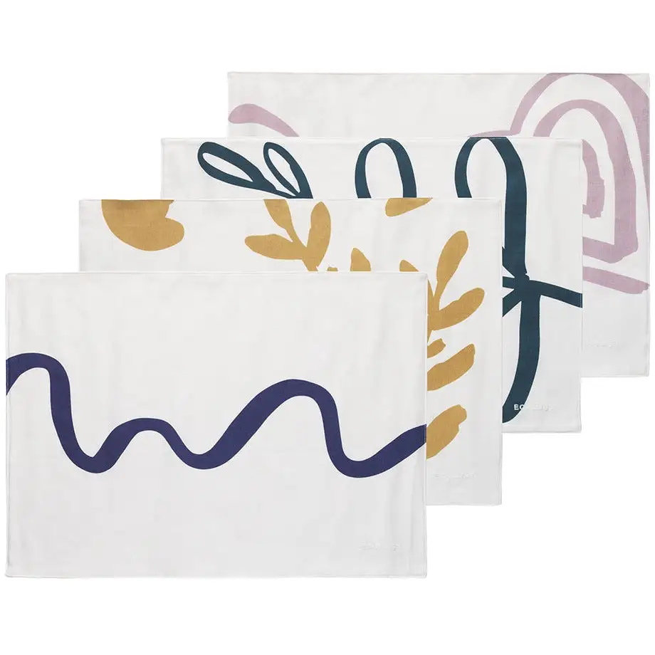 Ecology Nomad Set Of 4 Cotton Placemats Nature