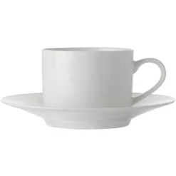 Maxwell And Williams White Basics Straight Cup And Saucer 250Ml