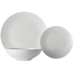 Maxwell And Williams White Basics Tribeca 18 Piece Coupe Dinner Set
