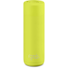 Frank Green Ultimate Ceramic Reusable Bottle Push Button Lid 20oz - Neon Yellow