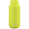 Frank Green 34oz Reusable Bottle - Push Button Lid - Neon Yellow