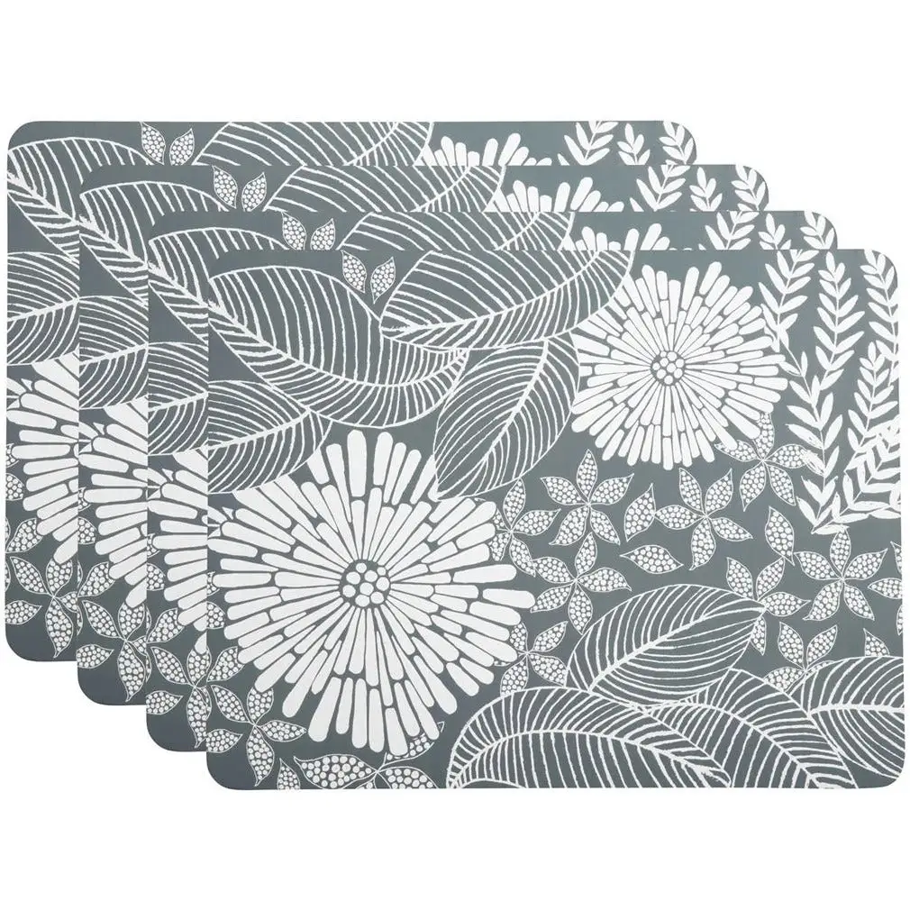 Maxwell And Williams Island Cork Back Placemat 34x26.5cm Set Of 4 Grey Gift Boxed