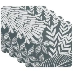 Maxwell And Williams Island Cork Back Coaster 10.5cm Set Of 4 Grey Gift Boxed