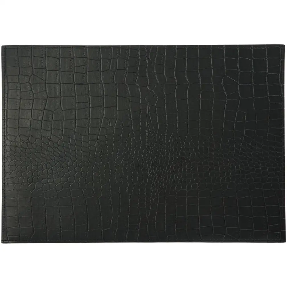 Maxwell And Williams Table Accents Leather Look Alligator Placemat 43x30cm Black