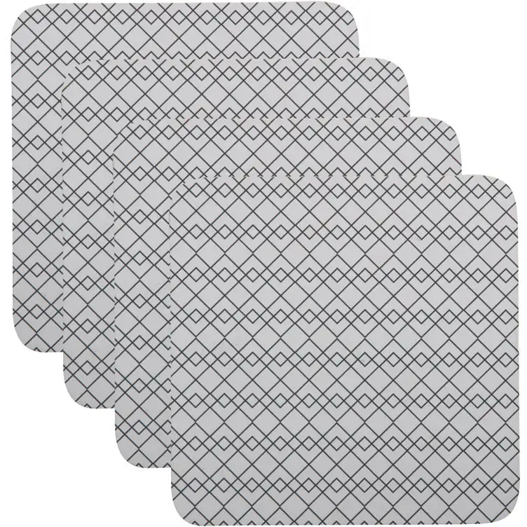 Maxwell And Williams Semaphore Cork Back Coaster 10.5cm Set Of 4 Gift Boxed