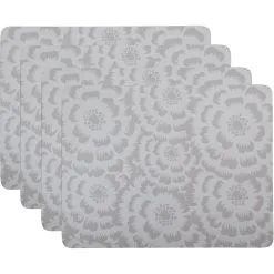 Maxwell And Williams Gerbera Cork Back Placemat 34x26.5cm Set Of 4 Gift Boxed