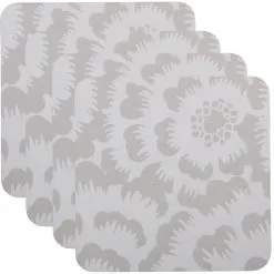 Maxwell And Williams Gerbera Cork Back Coaster 10.5cm Set Of 4 Gift Boxed