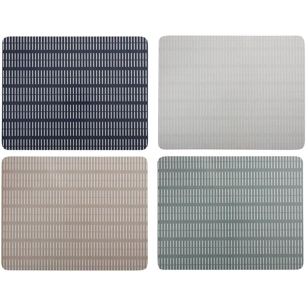 Maxwell And Williams Halsie Cork Back Placemat 34x26.5cm Set Of 4 Gift Boxed