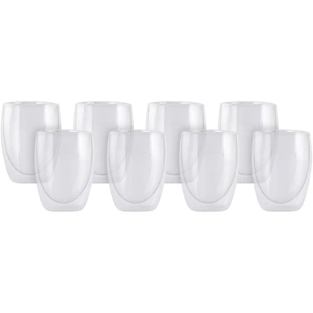 Maxwell And Williams Blend Double Wall Cup 350ml Set Of 8