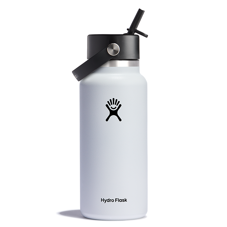 Hydro Flask 32oz Wide Mouth Straw Lid - White