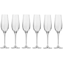 Krosno Harmony Champagne Flute 180ml - 6 Piece