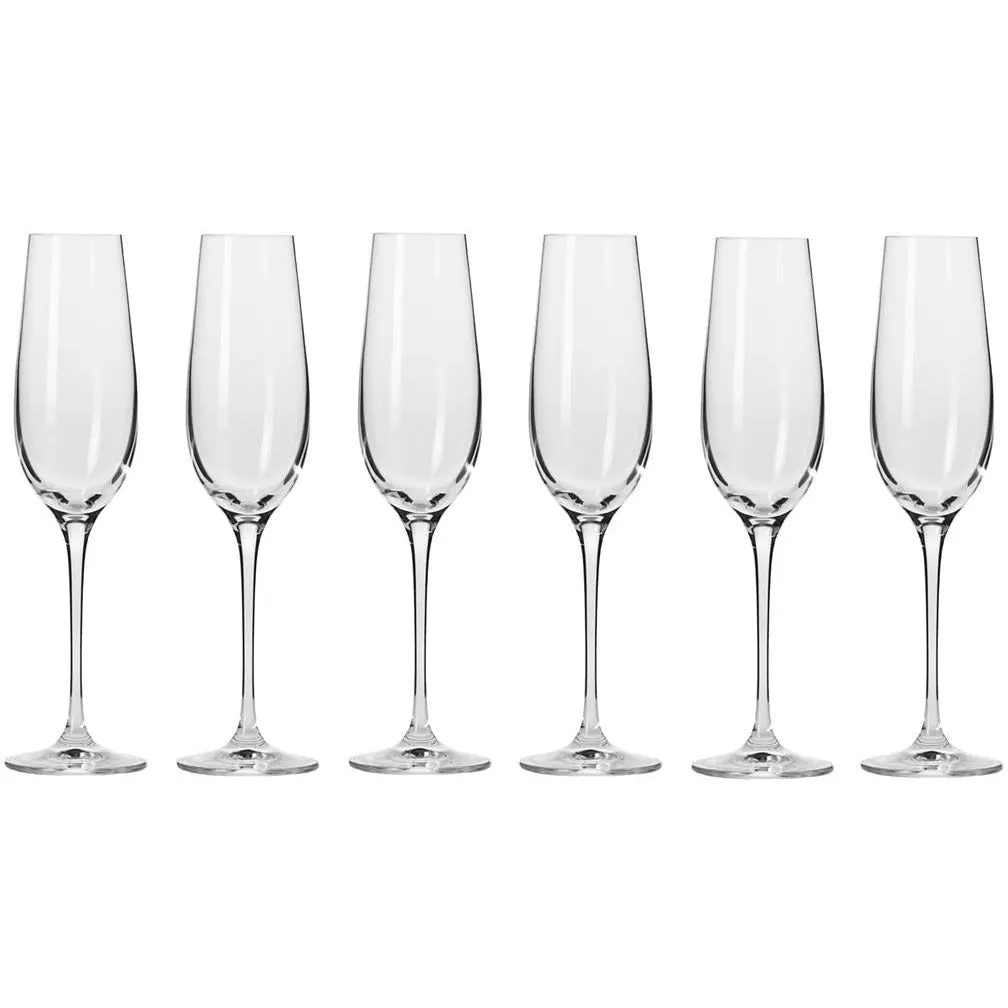Krosno Harmony Champagne Flute 180ml - 6 Piece
