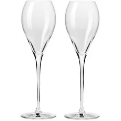 Krosno Duet Flute 225Ml Set Of 2 Gift Boxed