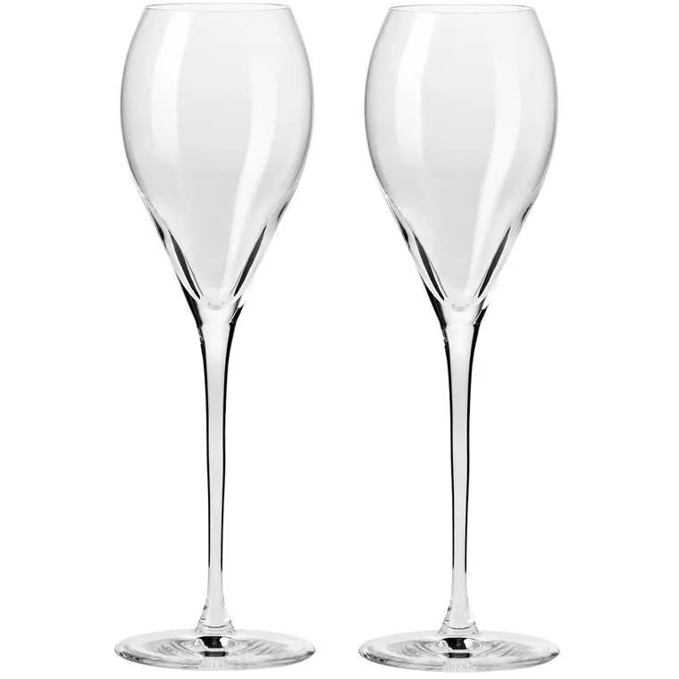 Krosno Duet Flute 225Ml Set Of 2 Gift Boxed