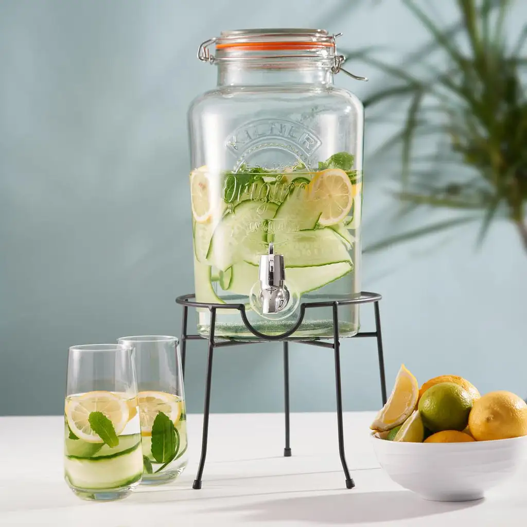 KILNER Round Clip Drink Dispenser 5L - Image 3