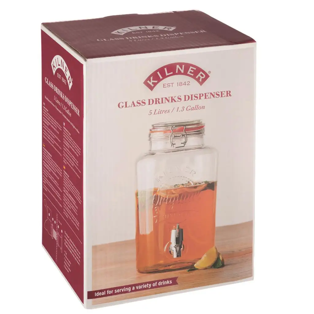 KILNER Round Clip Drink Dispenser 5L - Image 4