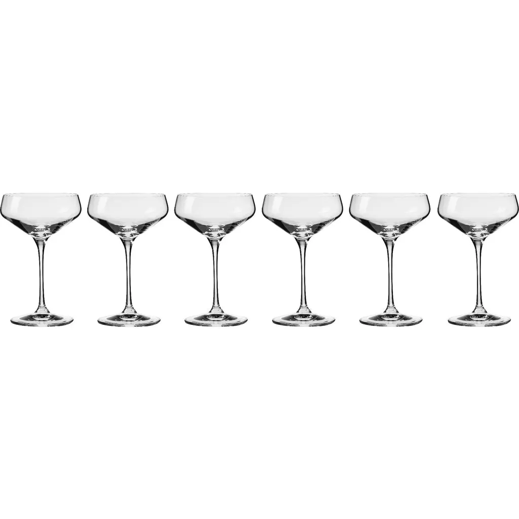 Krosno Avant-Garde Cocktail Glass 230ml Set Of 6 Gift Boxed